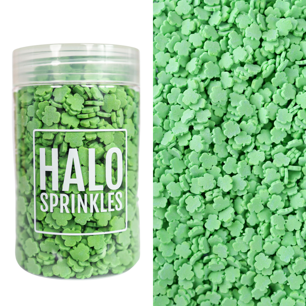 Halo Sprinkles -Shapes -SHAMROCK/CLOVER 125γρ - Μείγμα Ζαχαρωτών Πράσινα Τριφύλλια