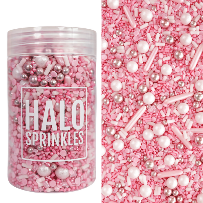 Halo Sprinkles MIX -THINK PINK 210γρ - ΜΕΓΑΛΟ ΒΑΖΟ Μείγμα Ζαχαρωτών σε Ροζ Αποχρώσεις ∞∞∞