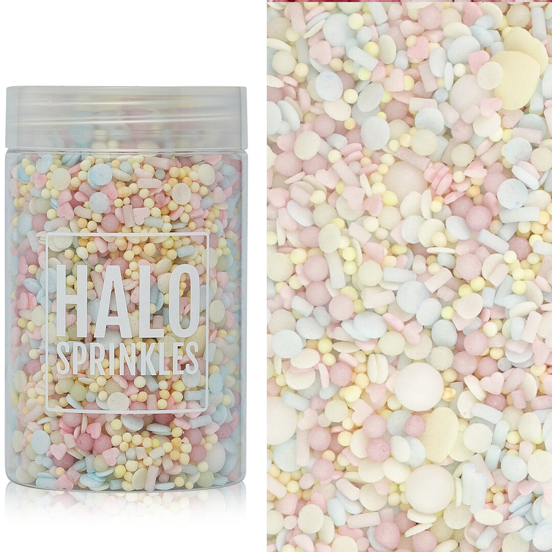 Halo Sprinkles MIX -PASTEL LOVIN' -VEGAN 125γρ - Μείγμα Ζαχαρωτών σε Παστέλ Αποχρώσεις