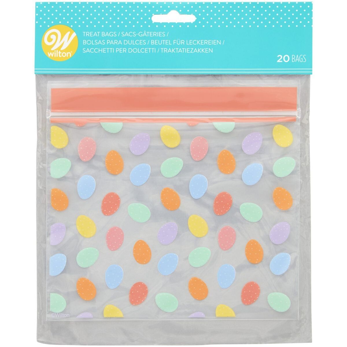 Wilton Easter Treat Bags EGGS 20τεμ - Σακουλάκια για γλυκά με Αυγά επανασφραγιζόμενα