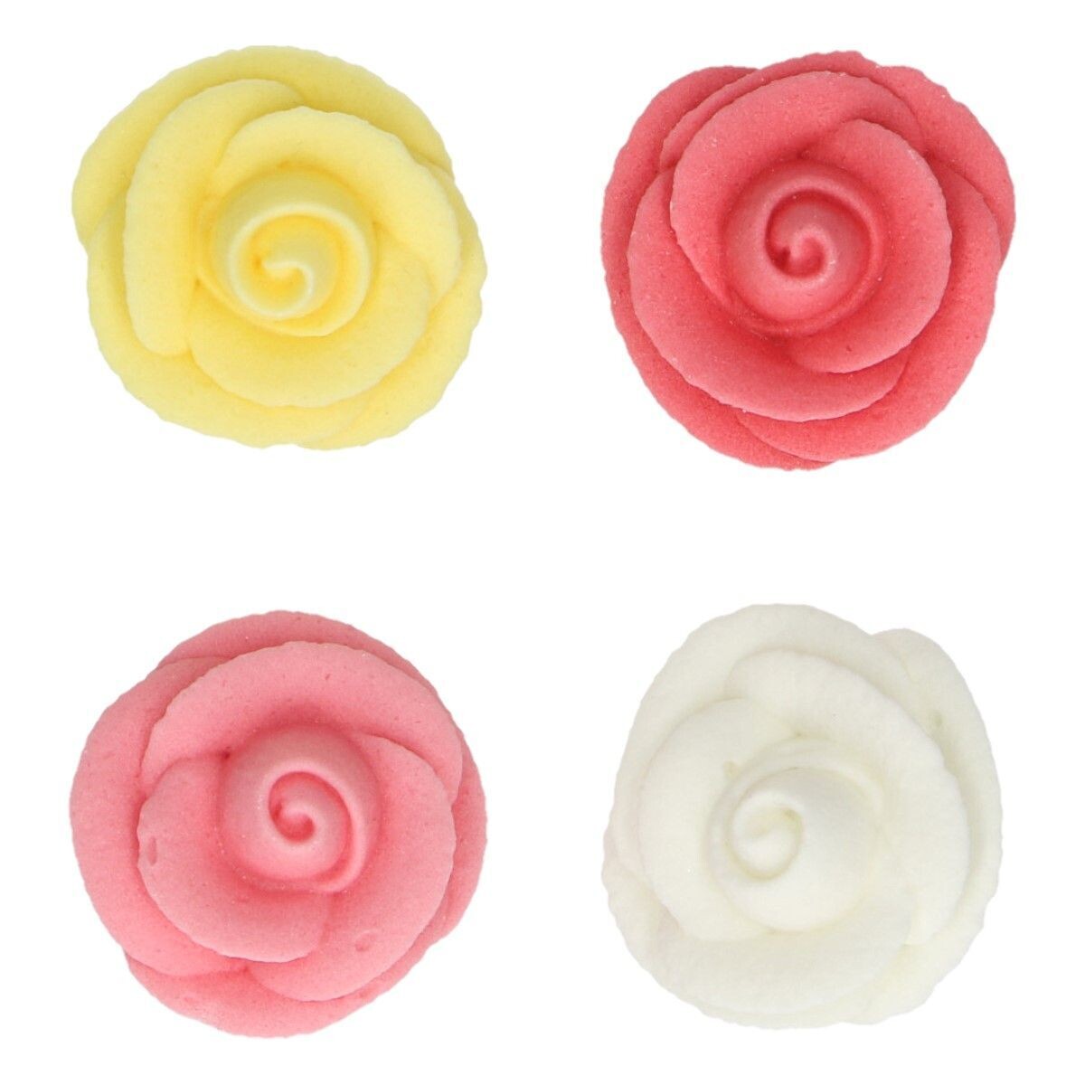 FunCakes Sugar Decorations -ROSES 8 τμχ - Βρώσιμα Ζαχαρωτά Τριαντάφυλλα