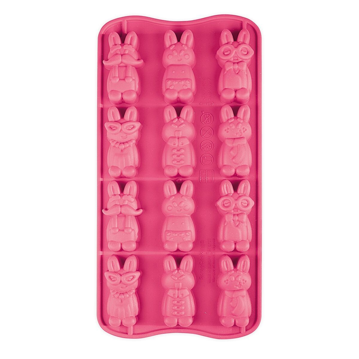 SALE!!! ScrapCooking Silicone Chocolate Mould -FUNNY BUNNY - Καλούπι Σιλικόνης για Σοκολατένια Λαγουδάκια