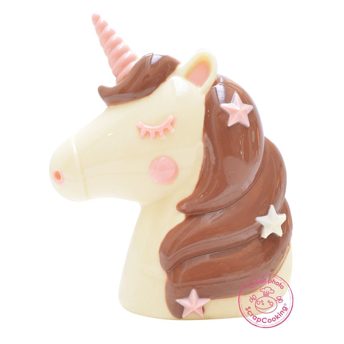 SALE!!! Scrapcooking 3D Chocolate Mould Unicorn - Πλαστικό Καλούπι για Σοκολατένιο Αυγό Κεφάλι Μονόκερου