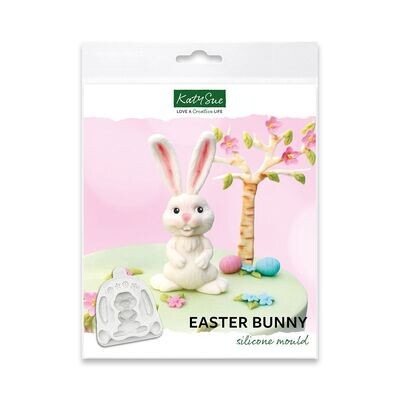 Katy Sue Silicone Mould -EASTER BUNNY -Καλούπι Σιλικόνης Πασχαλινό Λαγουδάκι