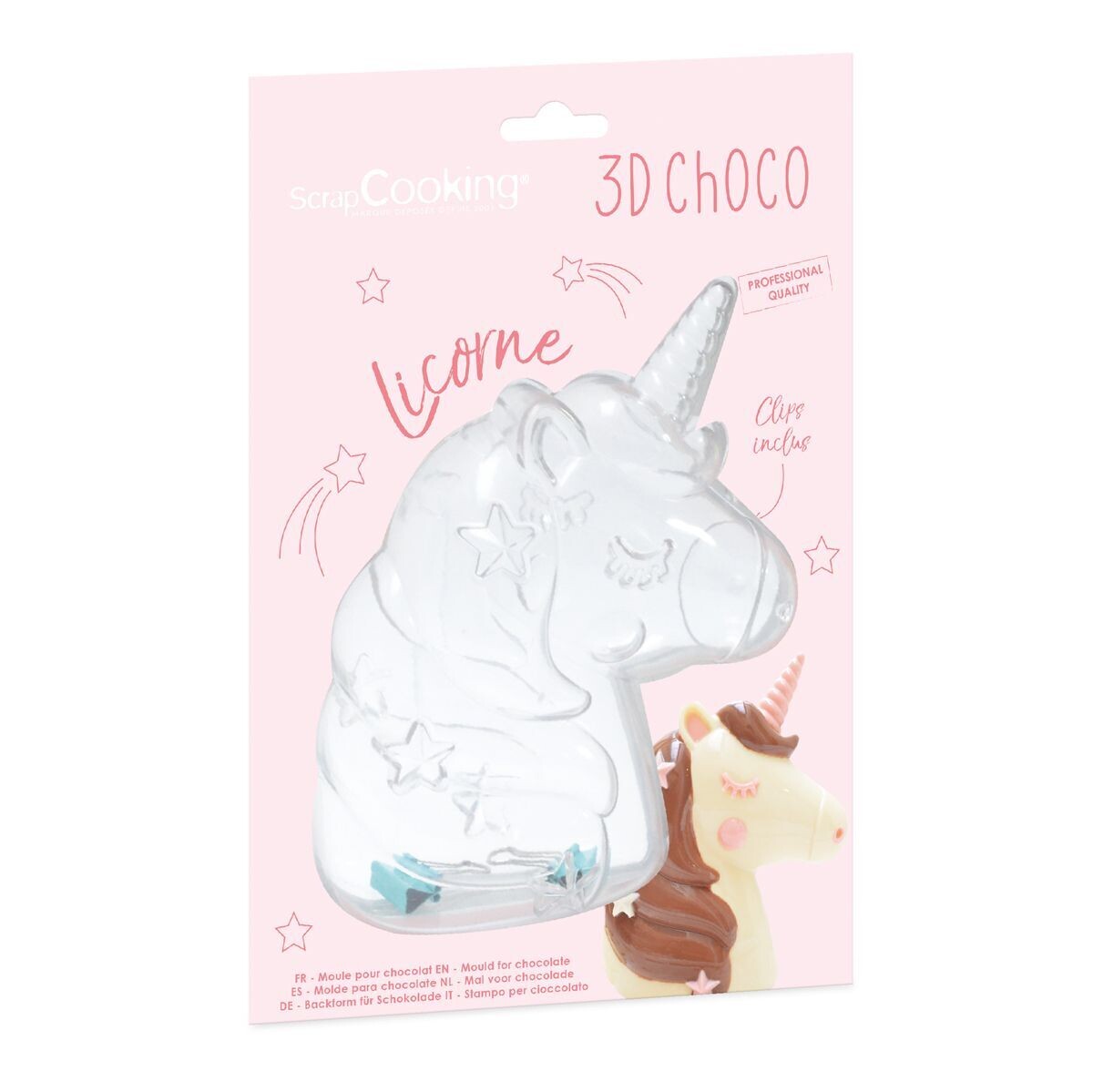 SALE!!! Scrapcooking 3D Chocolate Mould Unicorn - Πλαστικό Καλούπι για Σοκολατένιο Αυγό Κεφάλι Μονόκερου