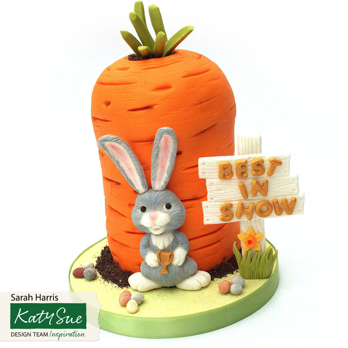 Katy Sue Silicone Mould -EASTER BUNNY -Καλούπι Σιλικόνης Πασχαλινό Λαγουδάκι