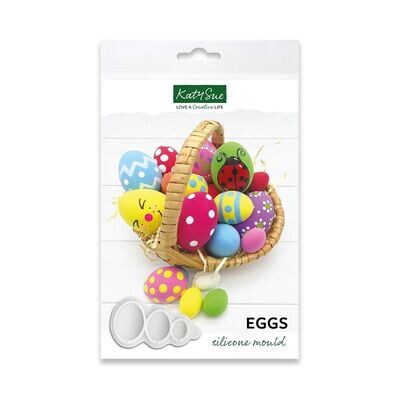 Katy Sue Silicone Mould -EGGS -Καλούπι Σιλικόνης Αυγά