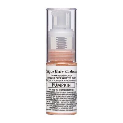 Sugarflair Powder Puff Dust Pump Spray -PUMPKIN 10g - Βρώσιμη σκόνη σε σπρέι Πορτοκαλί