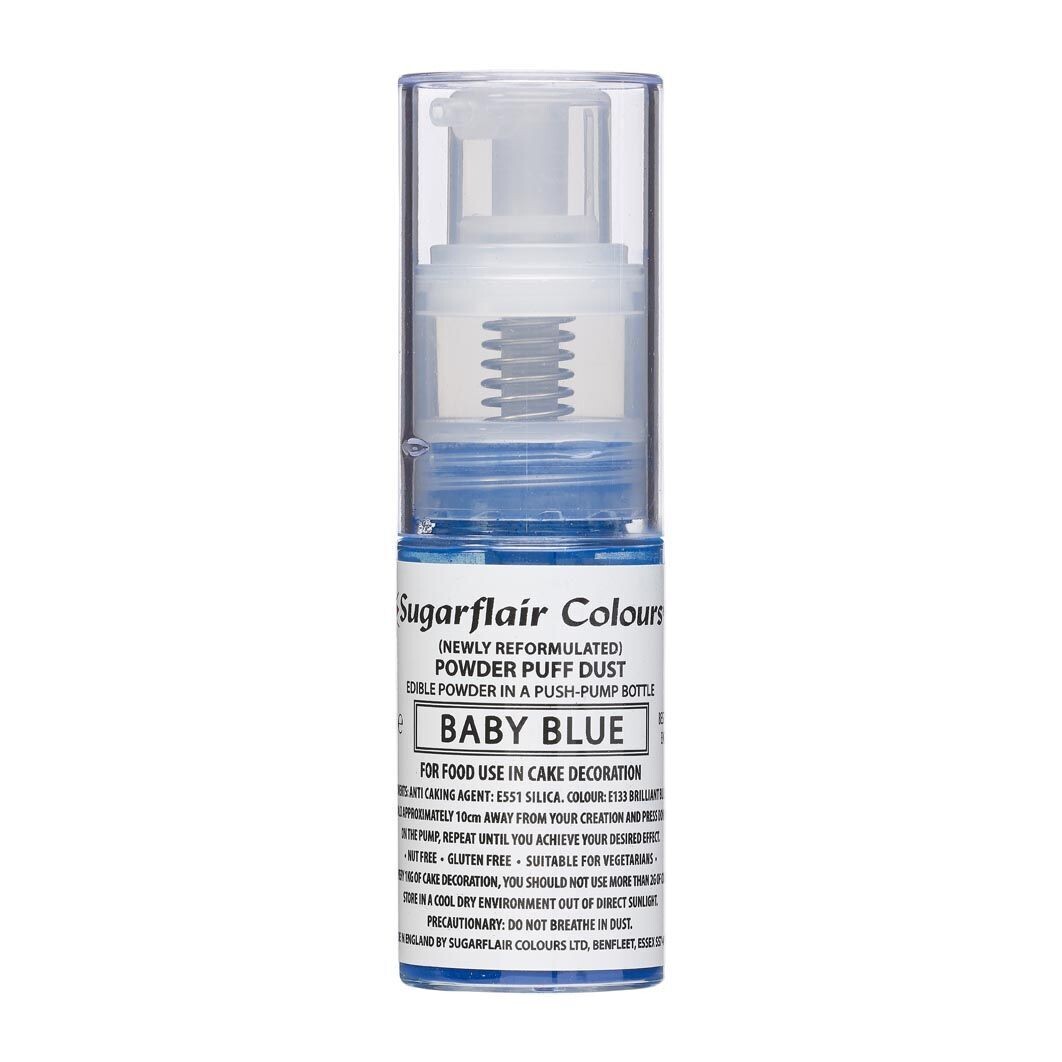 Sugarflair Powder Puff Glitter Dust Pump Spray -BABY BLUE (NAVY) 30ml - Βρώσιμο Γκλίτερ σε σπρέι Μπλέ