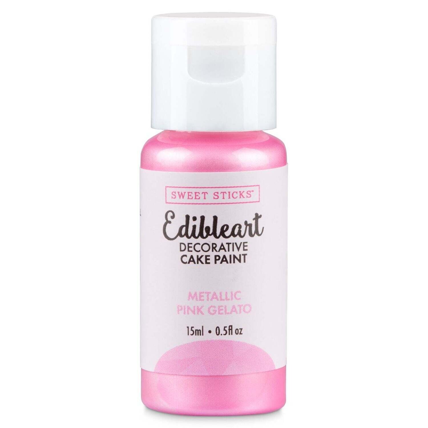 Sweet Sticks Edible Paint 15ml -PINK GELATO - Βρώσιμο Χρώμα Ζωγραφικής Ροζ