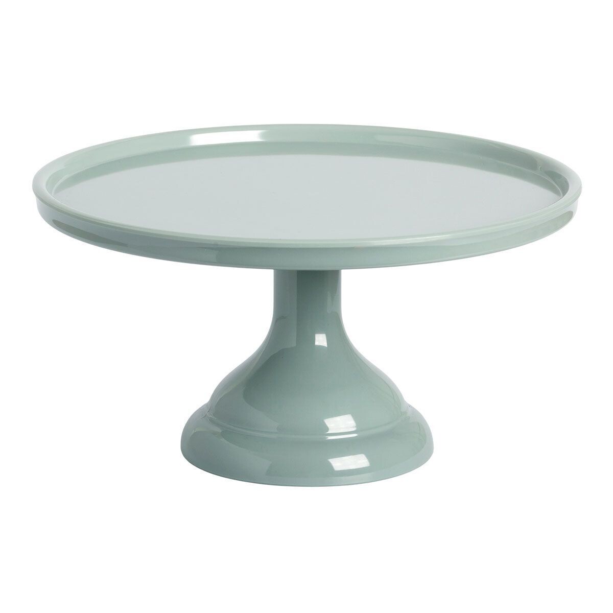 Melamine Cake Stand -SMALL SAGE GREEN - Μικρή Βάση Για Τούρτα από Μελαμίνη Πράσινο του Φασκόμηλου - 24εκ
