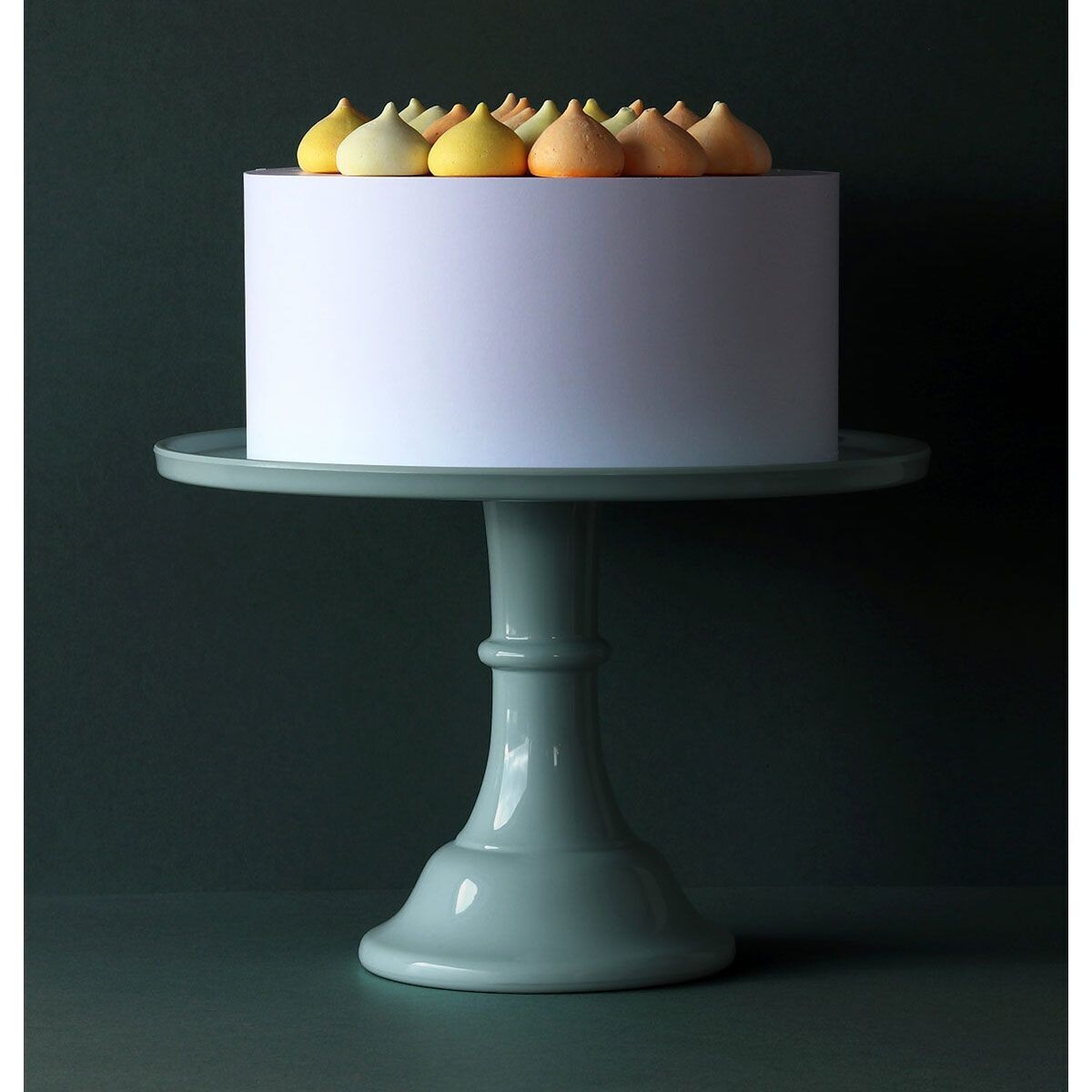 Melamine Cake Stand -LARGE SAGE GREEN - Μεγάλη Βάση Για Τούρτα από Μελαμίνη Πράσινο του Φασκόμηλου - 30εκ