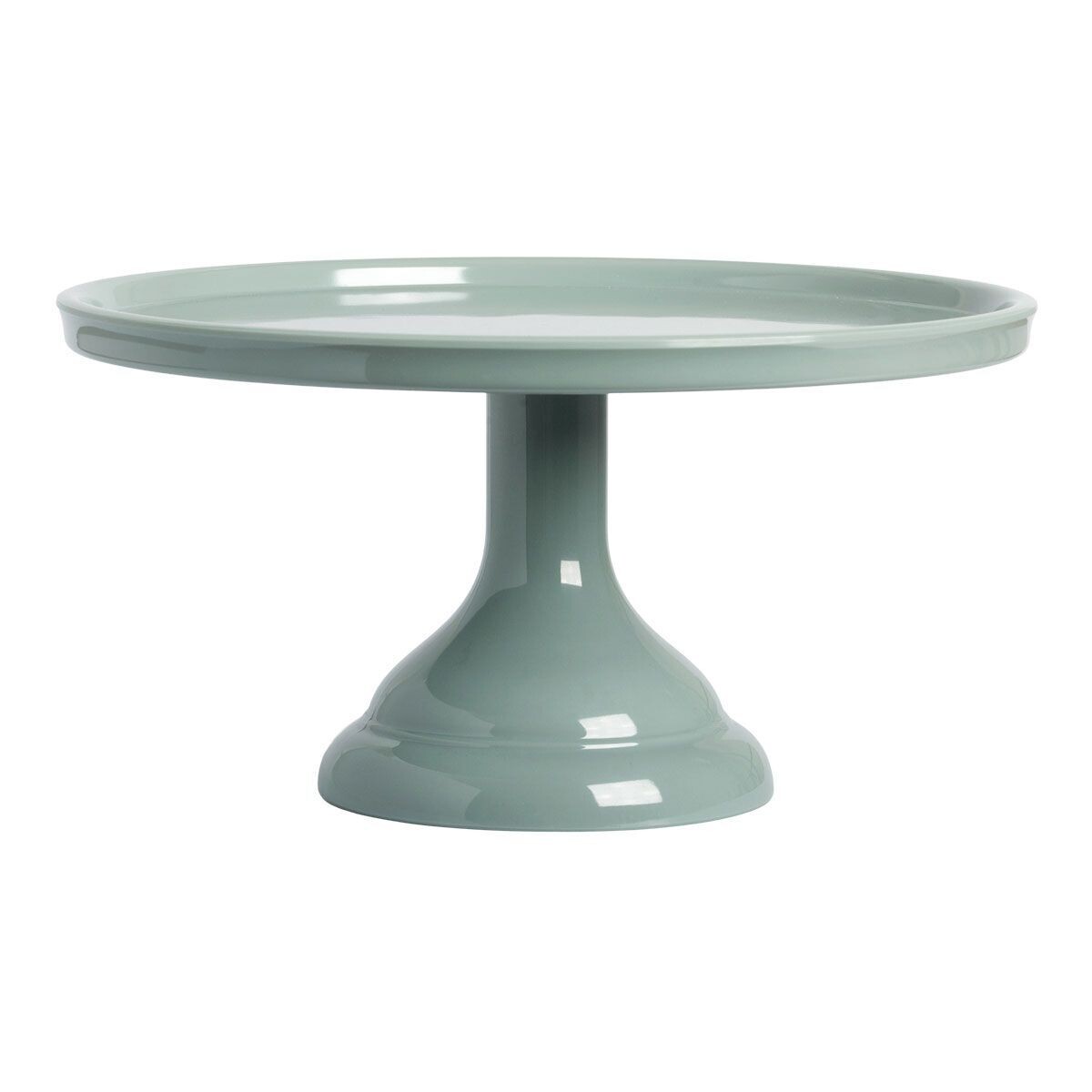 Melamine Cake Stand -SMALL SAGE GREEN - Μικρή Βάση Για Τούρτα από Μελαμίνη Πράσινο του Φασκόμηλου - 24εκ