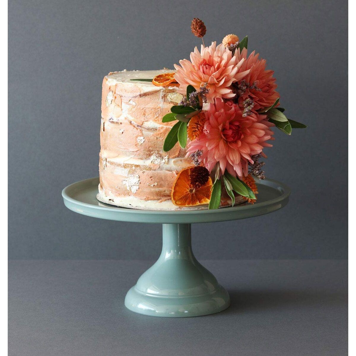 Melamine Cake Stand -SMALL SAGE GREEN - Μικρή Βάση Για Τούρτα από Μελαμίνη Πράσινο του Φασκόμηλου - 24εκ