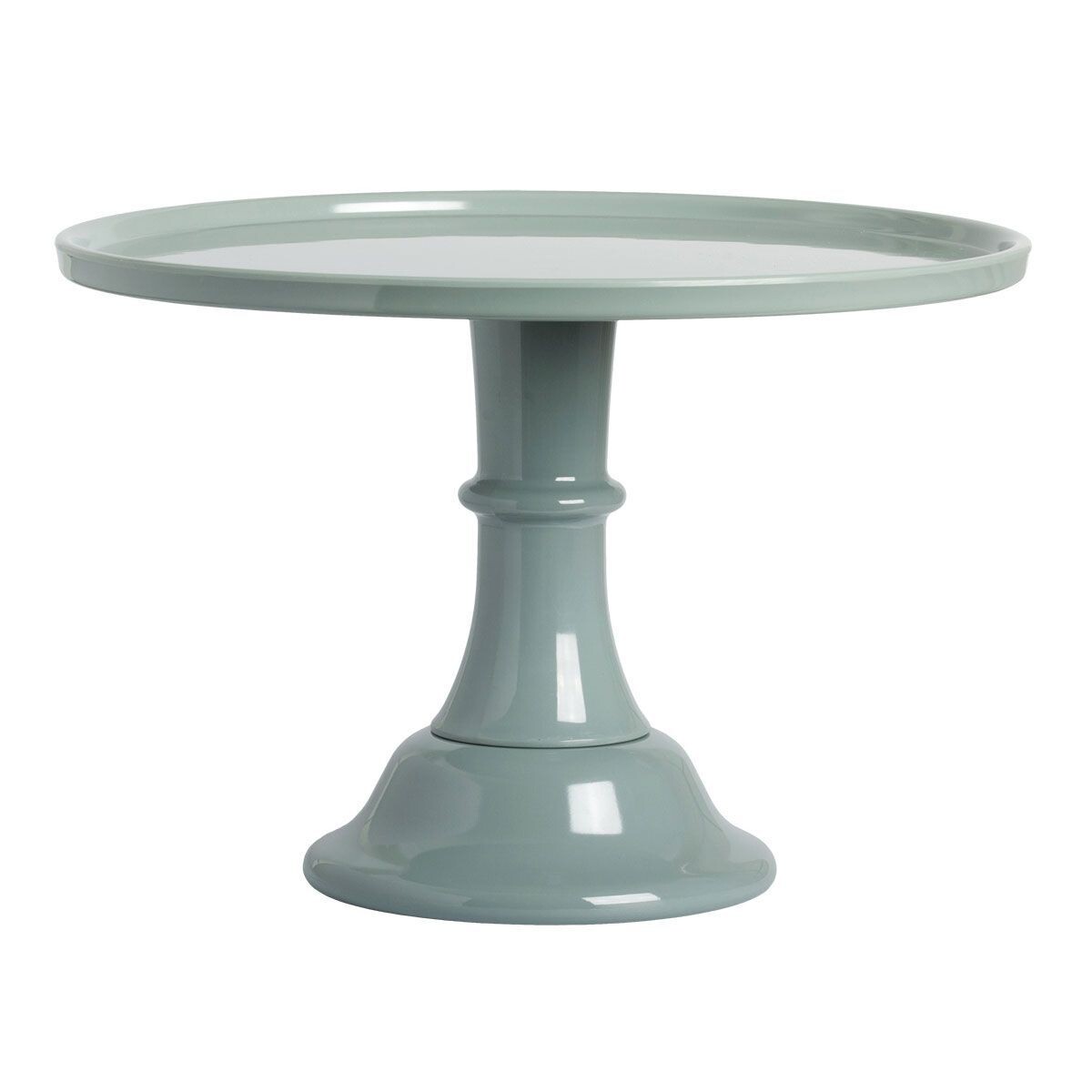 Melamine Cake Stand -LARGE SAGE GREEN - Μεγάλη Βάση Για Τούρτα από Μελαμίνη Πράσινο του Φασκόμηλου - 30εκ