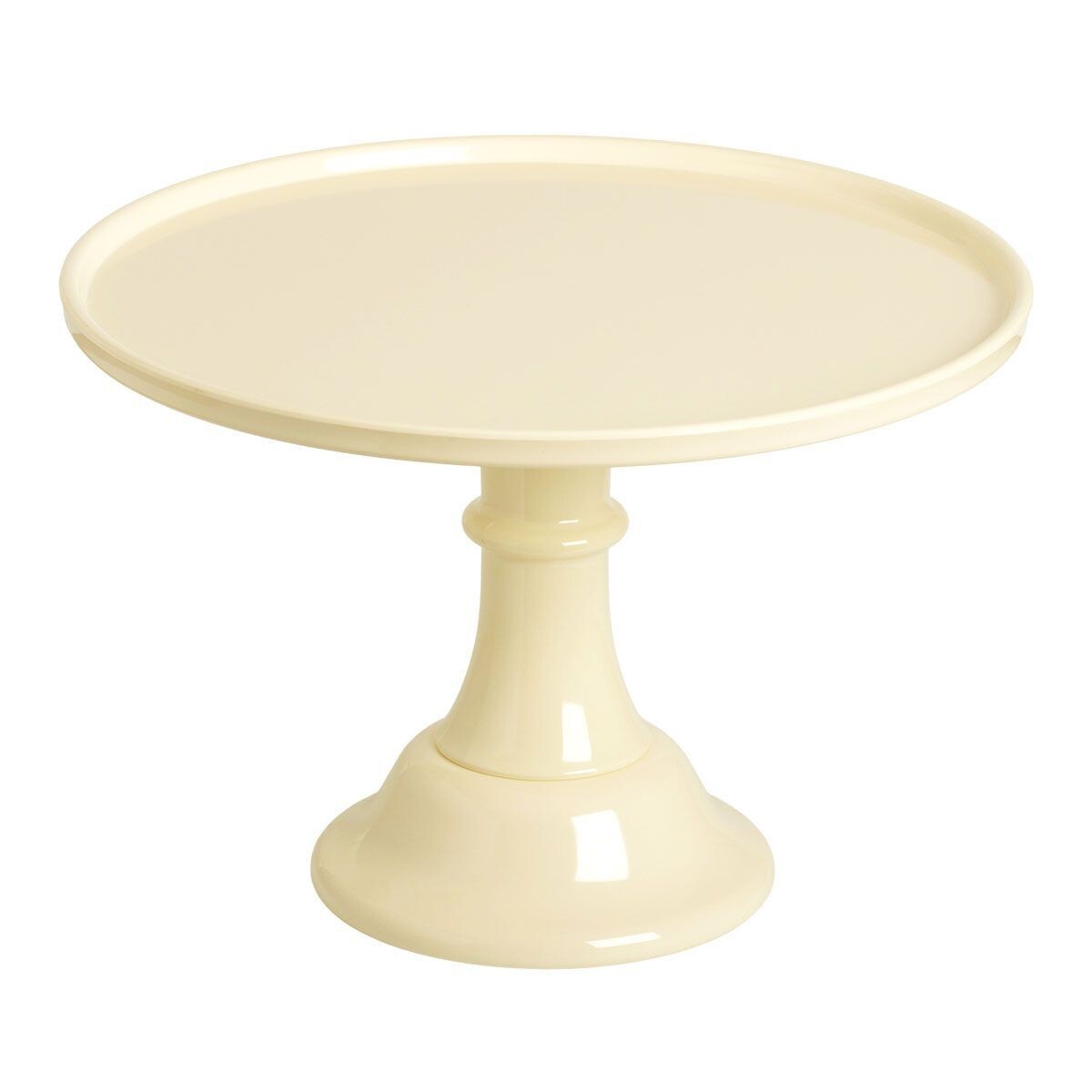 Melamine Cake Stand -LARGE VANILLA CREAM - Μεγάλη Βάση Για Τούρτα από Μελαμίνη Ιβουάρ -30εκ