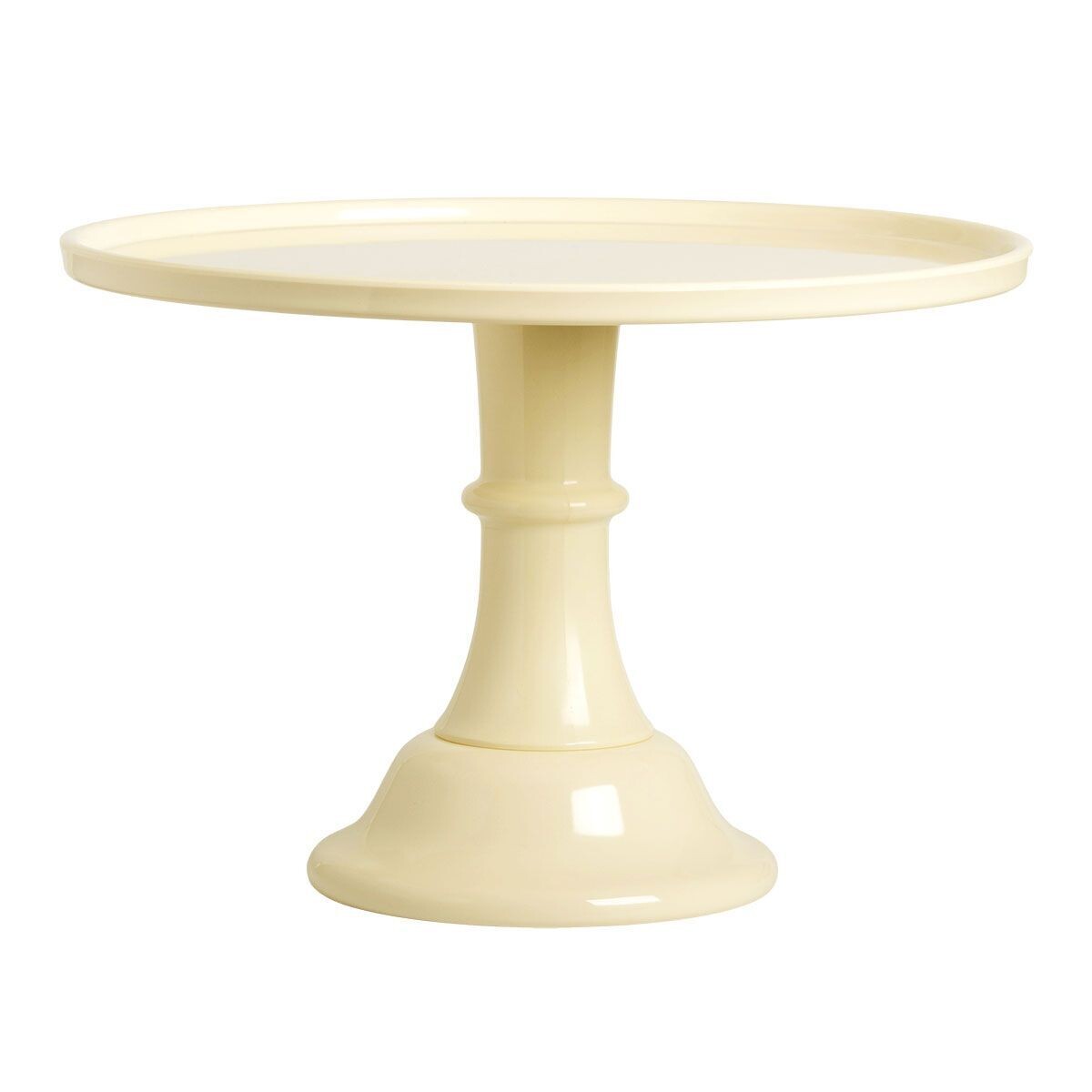 Melamine Cake Stand -LARGE VANILLA CREAM - Μεγάλη Βάση Για Τούρτα από Μελαμίνη Ιβουάρ -30εκ
