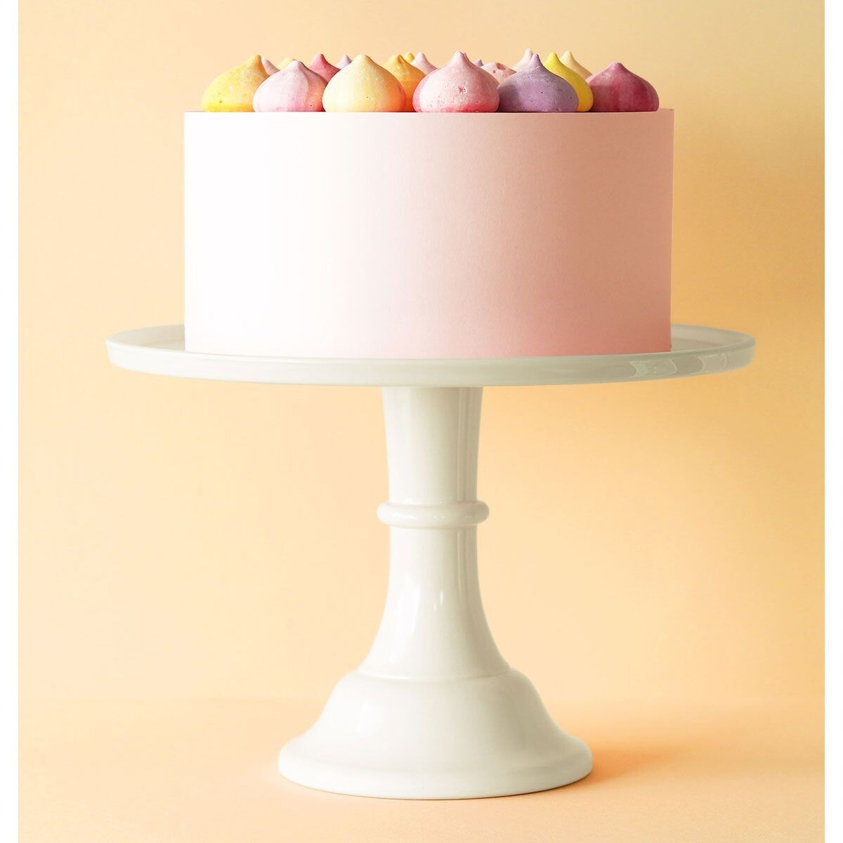 Melamine Cake Stand -LARGE VANILLA CREAM - Μεγάλη Βάση Για Τούρτα από Μελαμίνη Ιβουάρ -30εκ
