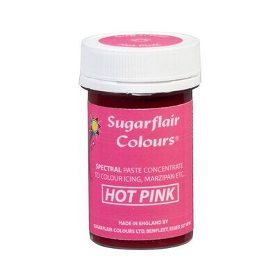Sugarflair Paste Colours -HOT PINK-Χρώμα σε Πάστα Έντονο Ροζ -25γρ