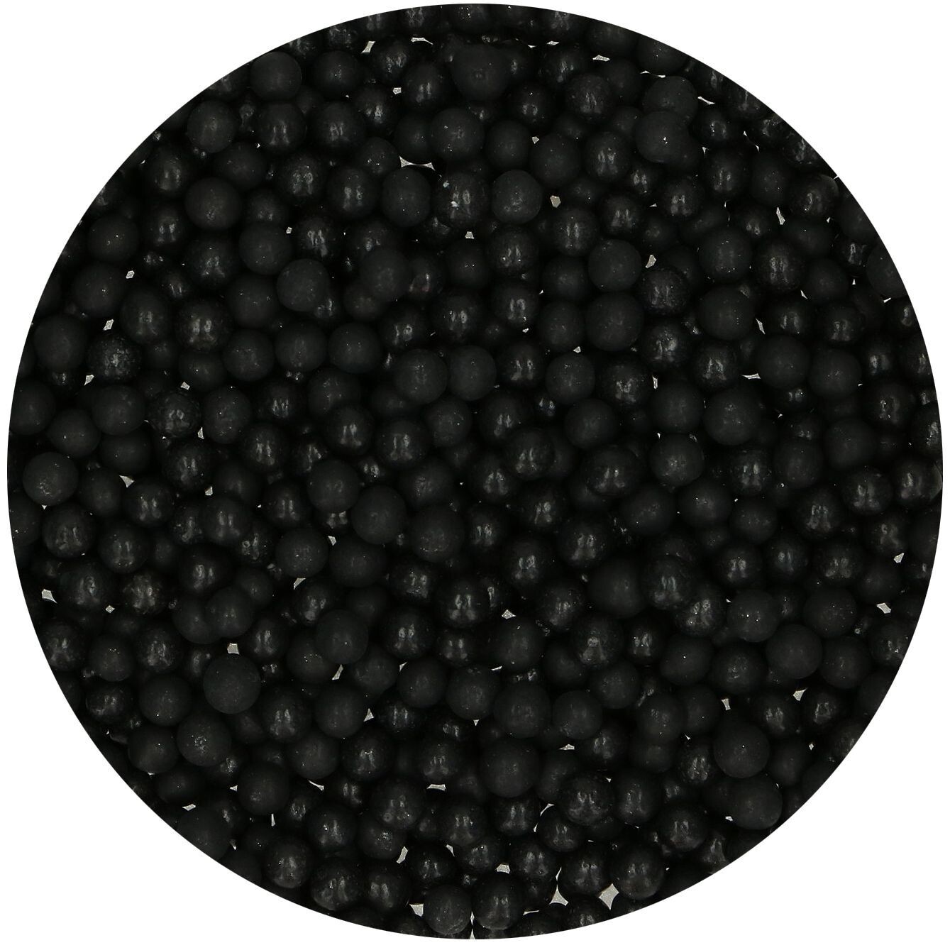 FunCakes Soft Sugar Pearls -MEDIUM BLACK 60 g - Μαλακές  Πέρλες Ζάχαρης Μεσαίες Μαύρες 60γρ