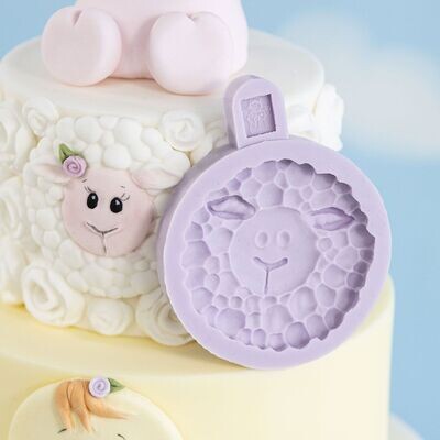 SALE!!! Karen Davies Silicone Mould -FARM FACES -SHEEP  -Καλούπι Σιλικόνης Κεφάλι από Πρόβατο