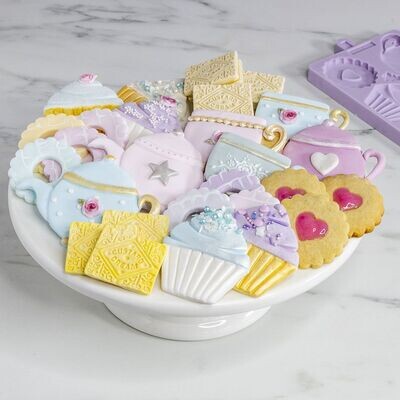 SALE!!! Karen Davies AFTERNOON TEA -Καλούπι Σιλικόνης 'Απογευματινό Τσάι'