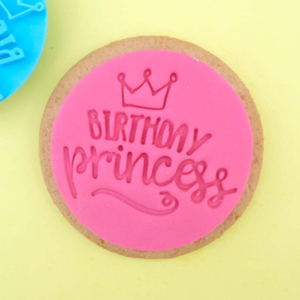Sweet Stamp -Embosser - - Σφραγίδα BIRTHDAY PRINCESS με κορώνα στο πάνω μέρος
