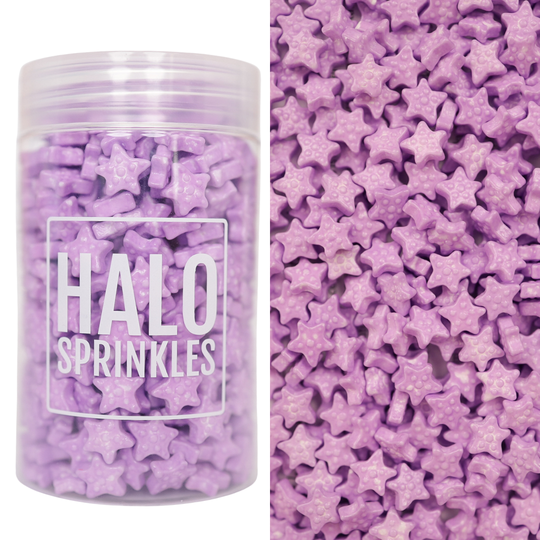 Halo Sprinkles -Shapes -STARFISH 125γρ - Μείγμα Ζαχαρωτών Μωβ Αστερίες