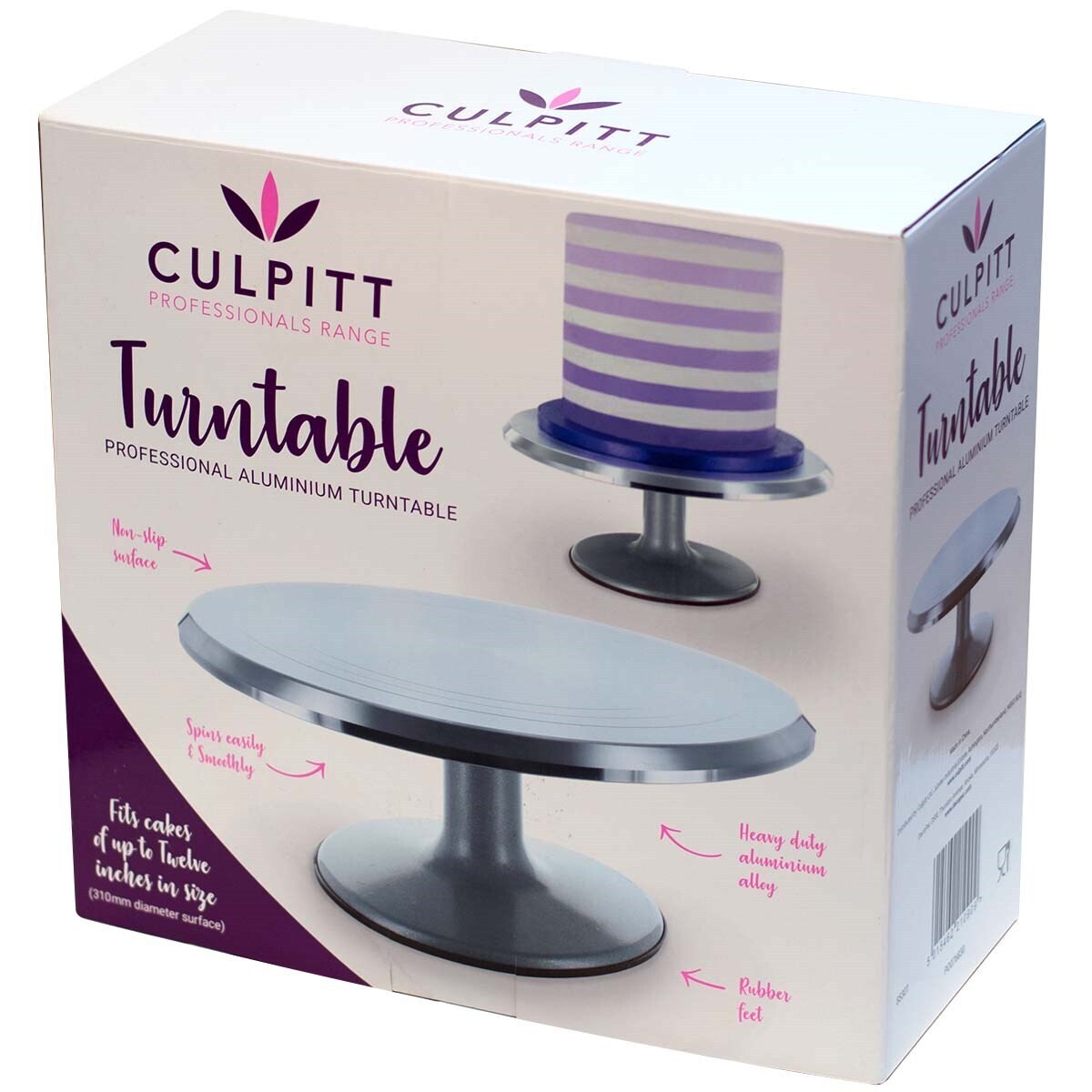 Culpitt Professional Aluminium Turntable 31εκ - Περιστρεφόμενη Βάση Εργασίας  Αλουμινίου 31εκ