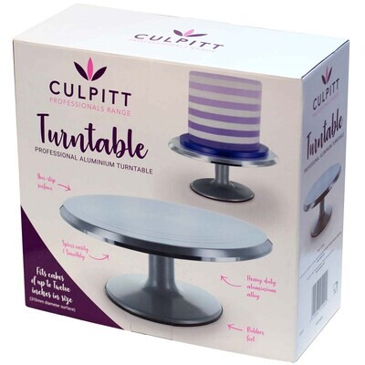 Culpitt Professional Aluminium Turntable 31εκ - Περιστρεφόμενη Βάση Εργασίας  Αλουμινίου 31εκ