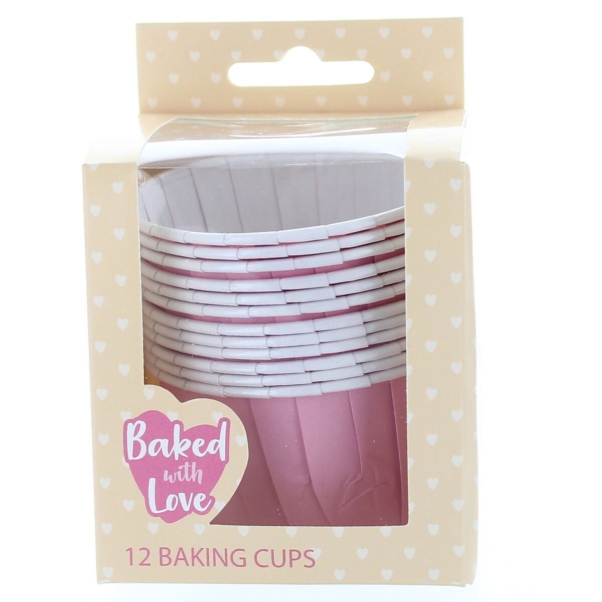 Baked With Love Baking Cups -PINK -Κυπελάκια Ψησίματος 5εκ -Ροζ 12 τεμ