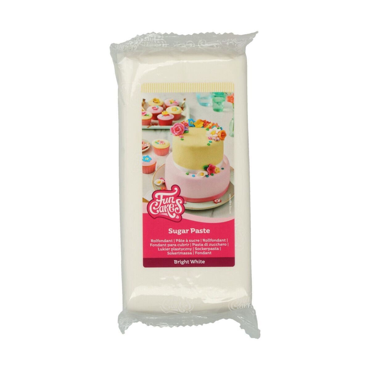 FunCakes Sugar Paste 1kg Bright White - Ζαχαρόπαστα Λευκή 1κ
