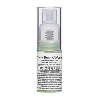 Sugarflair Powder Puff Glitter Dust Pump Spray -FUSION GREEN 10g - Βρώσιμο Γκλίτερ σε σπρέι Πράσινο