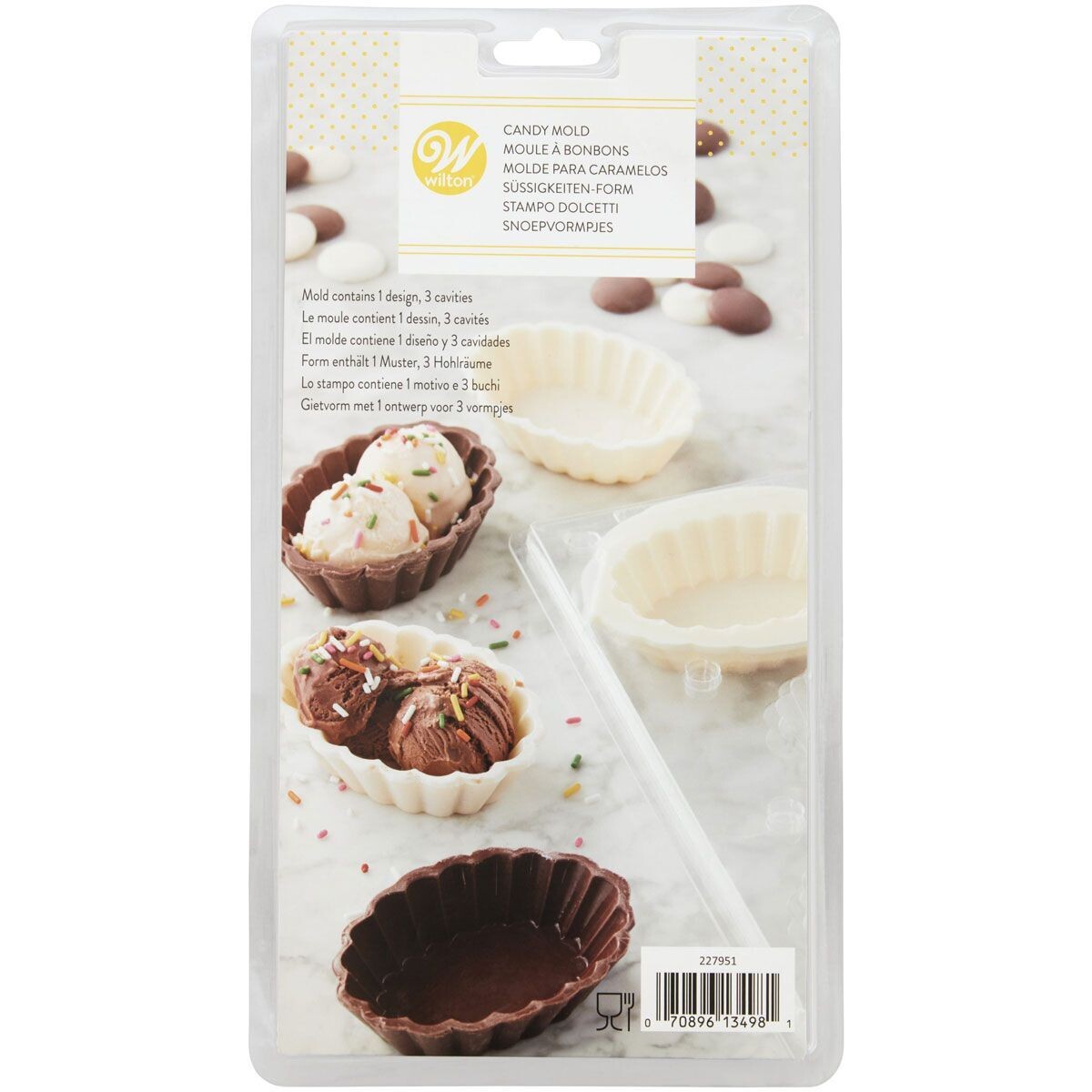 Wilton Candy Mould -DESSERT SHELL- Καλούπι για σοκολατένια κυπελάκια σε σχήμα κοχύλι