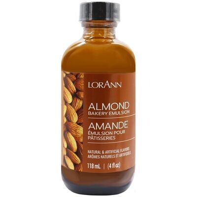Lorann Bakery Emulsion -ALMOND -Γαλάκτωμα Ζαχαροπλαστικής Αμύγδαλο 118ml