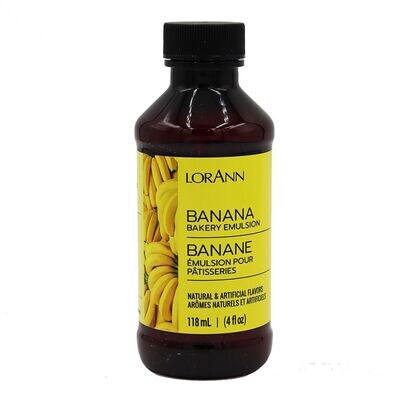 Lorann Bakery Emulsion -BANANA -Γαλάκτωμα Ζαχαροπλαστικής Μπανάνα 118ml