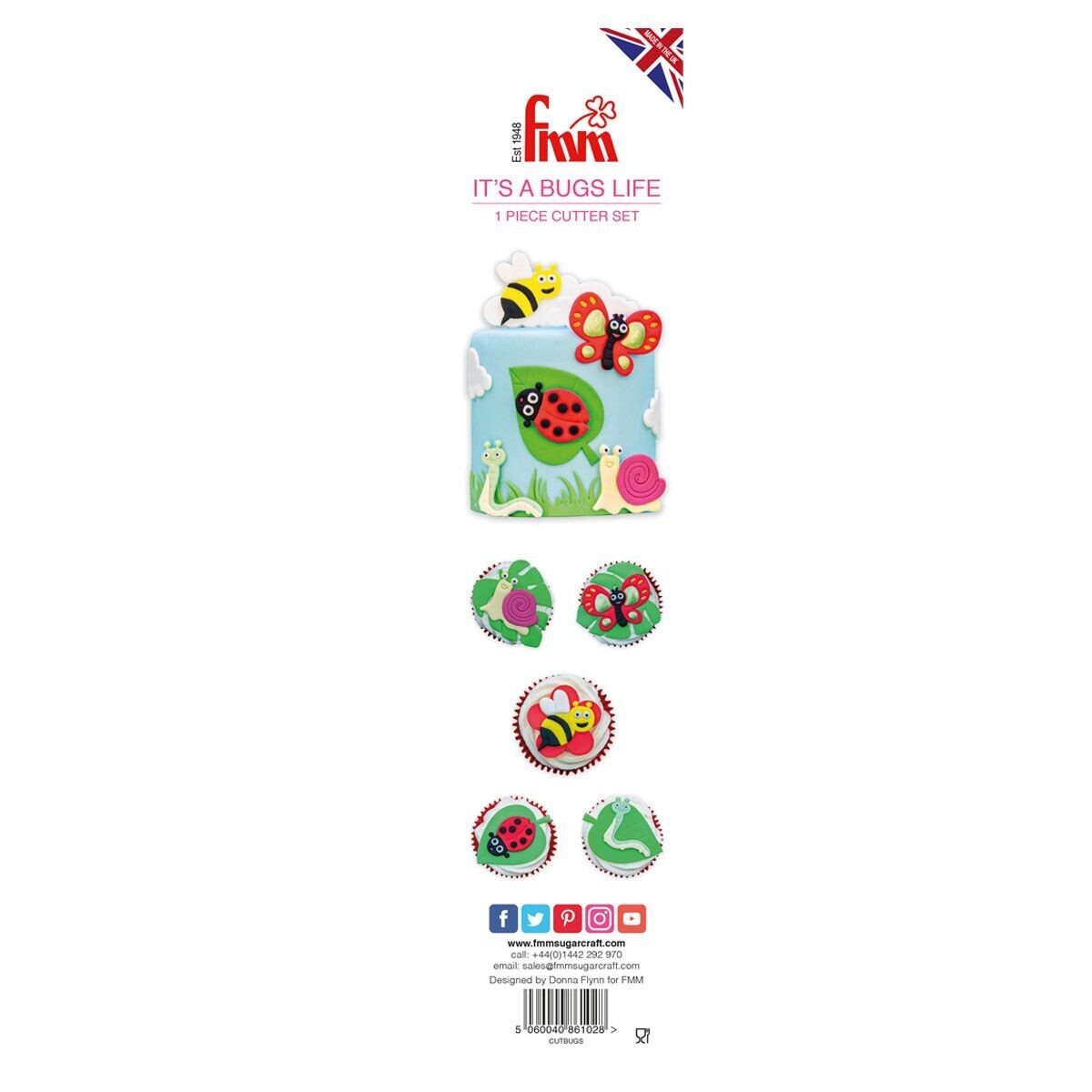 SALE!!! FMM Tappit Cutter Set -IT&#39;S a BUG&#39;S LIFE - Κουπ πατ με θέμα τα έντομα