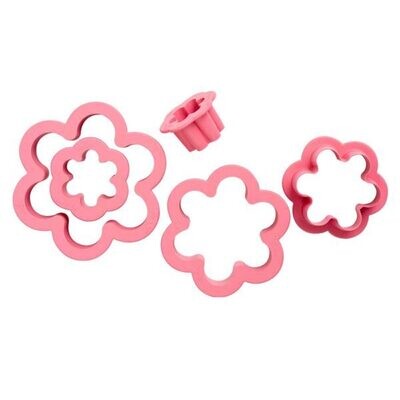 DECORA Cutters -FLOWER  Set 6τμχ πλαστικά κουπ πατ Λουλούδια
