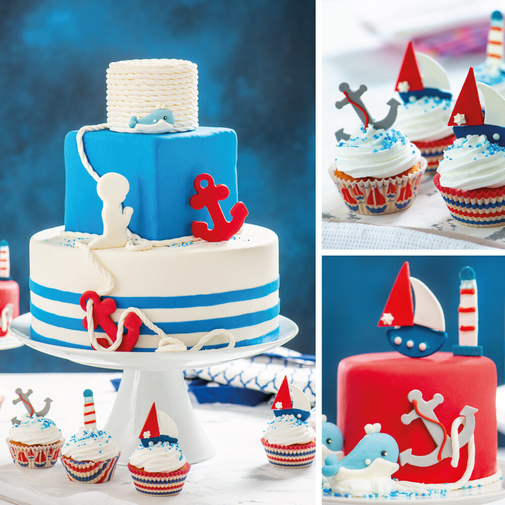 DECORA Cutters -SEA -Anchor &amp; Lighthouse - Σετ 2 πλαστικά κουπ πατ με θέμα τη Θάλασσα