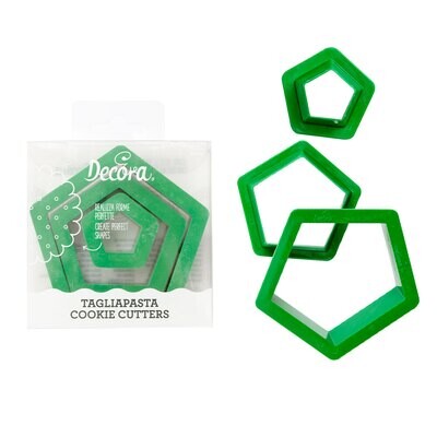 DECORA Cutters -PENTAGON - Σετ 3 πλαστικά Κουπ πατ Πεντάγωνο DECORA Cutters -PENTAGON - Σετ 3 πλαστικά Κουπ πατ Πεντάγωνο