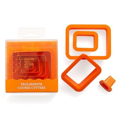 DECORA Cutters -RECTANGLE - Σετ 4 πλαστικά Κουπ πατ Παραλληλόγραμμο