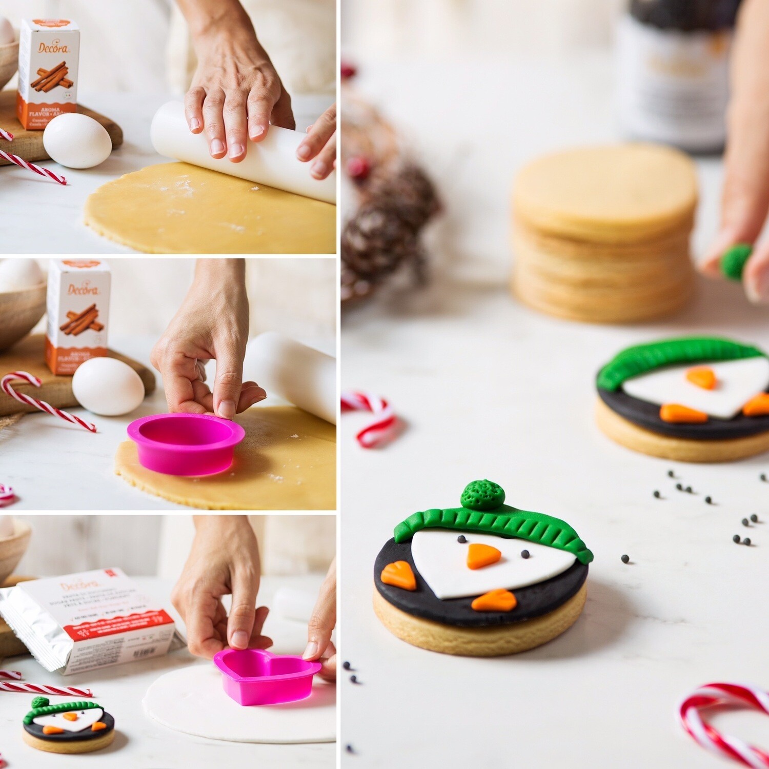 DECORA Cutters -ROUND/CIRCLES - Σετ 6 πλαστικά Κουπ πατ Στρογγυλά/Κύκλοι