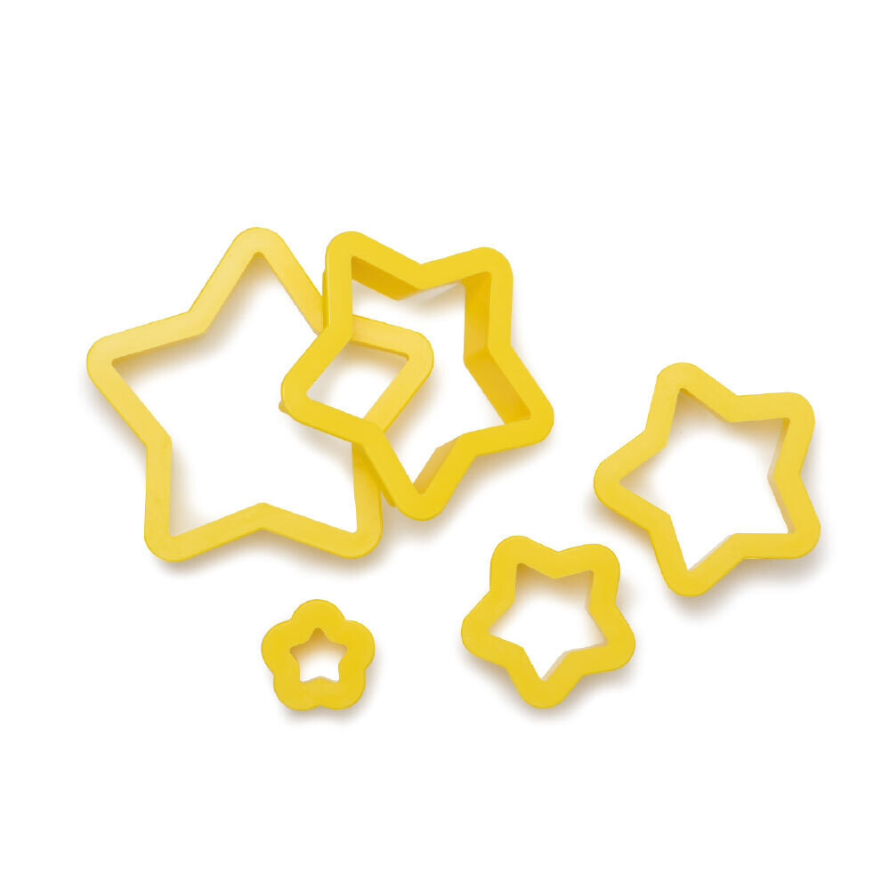 DECORA Cutters -STARS - Σετ 5 πλαστικά Κουπ πατ Αστέρια