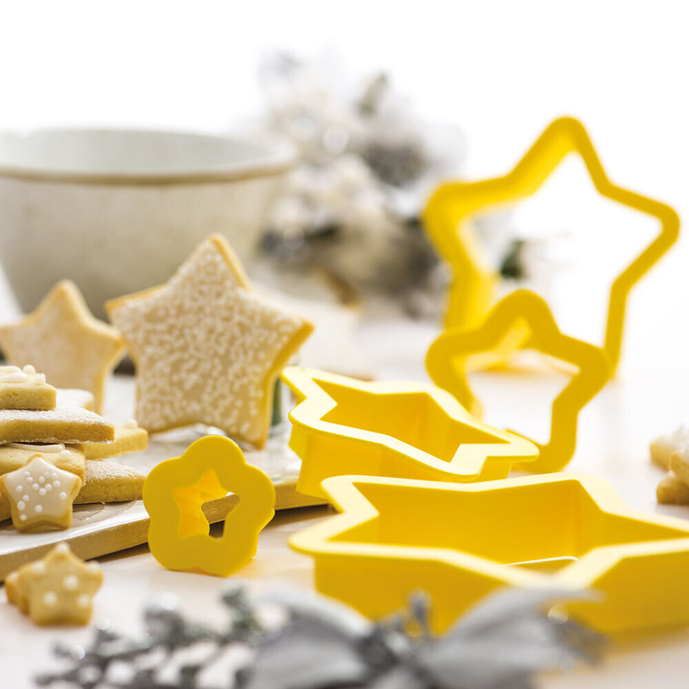 DECORA Cutters -STARS - Σετ 5 πλαστικά Κουπ πατ Αστέρια