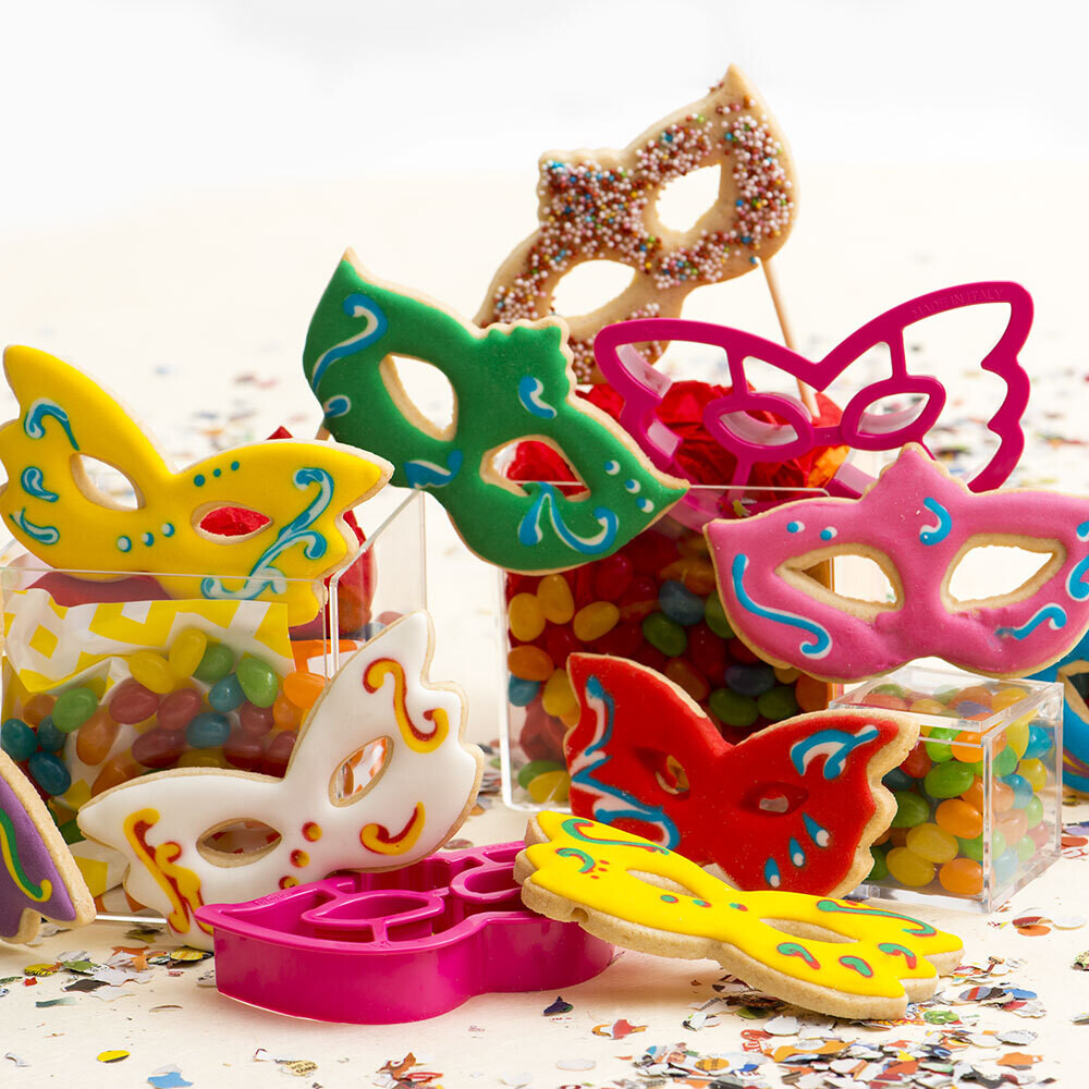 DECORA Cutters -CARNIVAL MASKS - Σετ 2 πλαστικά κουπ πατ Μάσκες