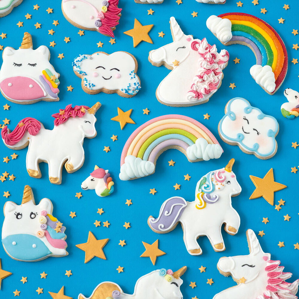 DECORA Cutters - RAINBOW &amp; Cloud - Σετ 2 πλαστικά κουπ πατ Ουράνιο Τόξο και Σύννεφο