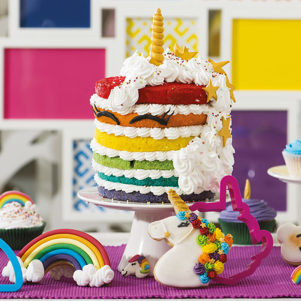 DECORA Cutters - RAINBOW &amp; Cloud - Σετ 2 πλαστικά κουπ πατ Ουράνιο Τόξο και Σύννεφο