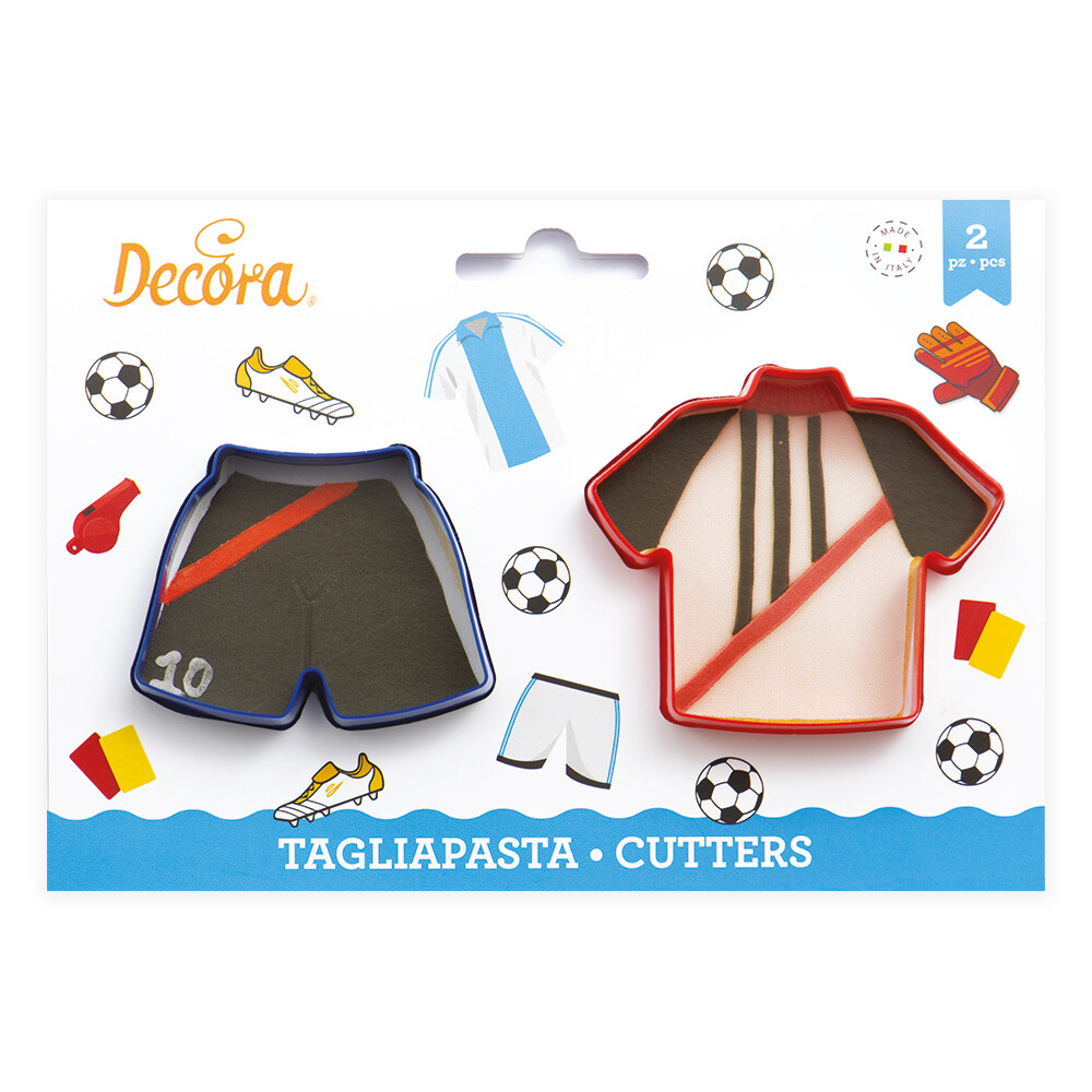 DECORA Cutters - T-SHIRT &amp;  SHORTS - Σετ 2 πλαστικά κουπ πατ Μπλουζάκι και σορτς