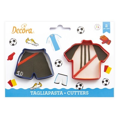 DECORA Cutters - T-SHIRT &amp;  SHORTS - Σετ 2 πλαστικά κουπ πατ Μπλουζάκι και σορτς