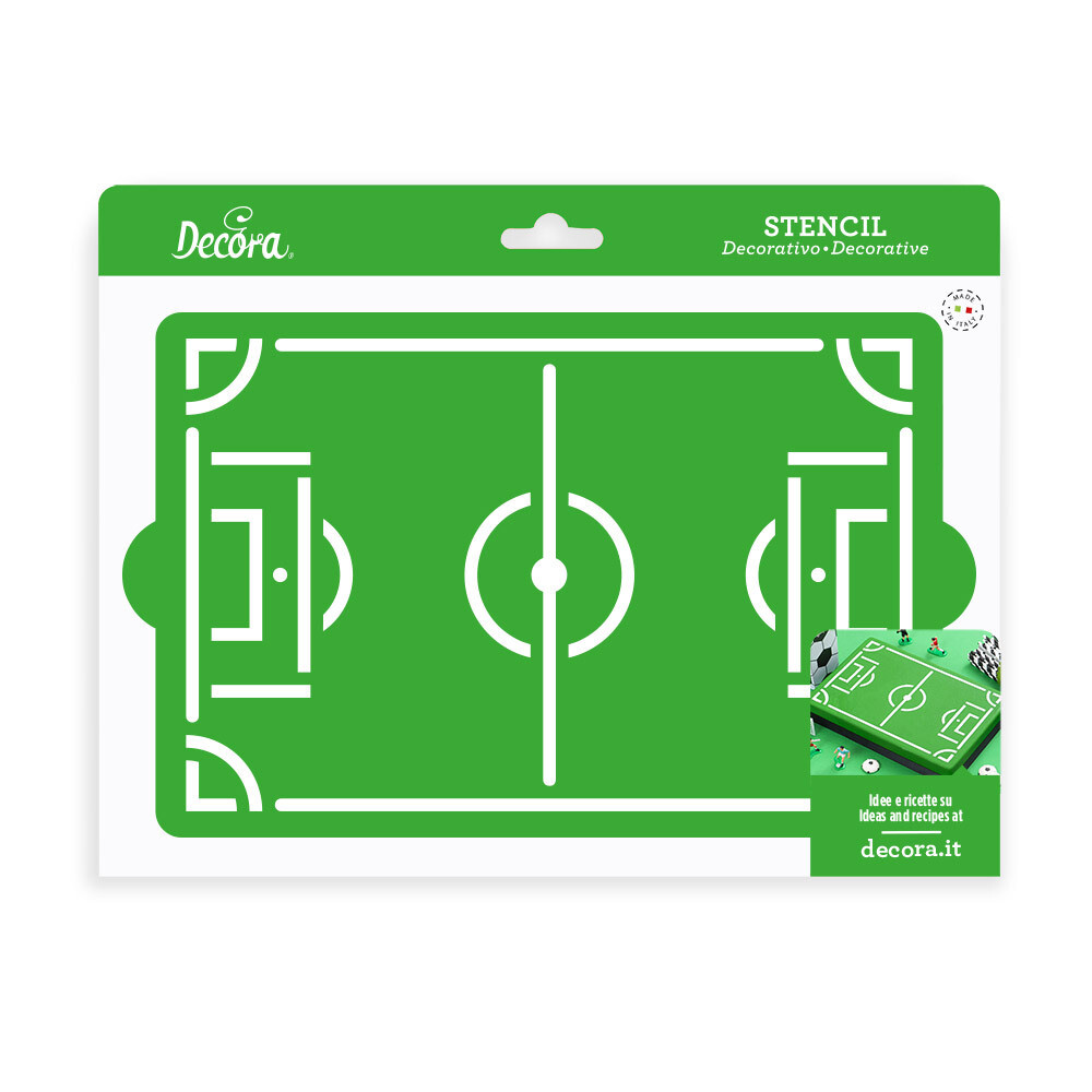DECORA Stencil -SOCCER FIELD - Στένσιλ γήπεδο Ποδοσφαίρου